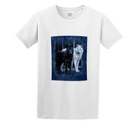 Black& White Wolves The Mountain Men's T-Shirt Unisex White Men Tees XXL