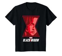 Black Widow Logo Window T-Shirt, Enfant, Noir, 2 Ans