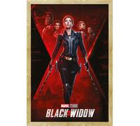 Black Widow - Poster - One Sheet + cadre interchangeable, Shinsuke® Maxi MDF hêtre, vitre acrylique