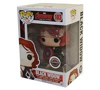 Black Widow with Captain America's Shield (Marvel) Bobble Head Funko Pop! Vinyl Figure by FunKo