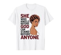Black Woman Pride, Foi chrétienne Afro-américaine T-Shirt