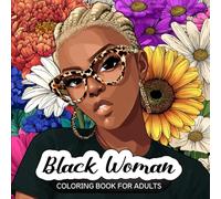 Black Women Coloring Book: 50 Beautiful Coloring Pages of African American Women Portraits