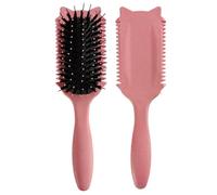 Black Women Curl Brush, Easy to Use for Mom, Curl Brush, Reduces Curls in Half, Frizz-Free, Silky Effect, Juicy Definition, Easily Detangles (Pink) (PINK)