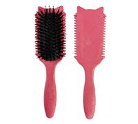 Black Women Curl Brush, Easy to Use for Mom, Curl Brush, Reduces Curls in Half, Frizz-Free, Silky Effect, Juicy Definition, Easily Detangles (Pink) (RED)