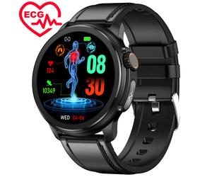 (Blackatch Moniteur de glycémie Lipide Acide urique Écran AMOLED Appel Bluetooth Montre intelligente