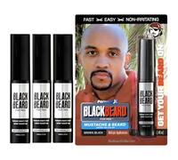 Blackbeard for Men Formula X - Instant Brush-on Beard & Mustache Color - (Brownblack) by Blackbeard for Men
