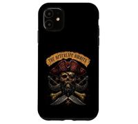 Blackbeard Pirate Captain Skull Caribbean Bones and Saber Coque pour iPhone 11