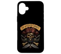 Blackbeard Pirate Captain Skull Caribbean Bones and Saber Coque pour iPhone 16 Plus