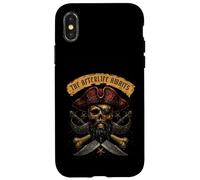 Blackbeard Pirate Captain Skull Caribbean Bones and Saber Coque pour iPhone X/XS