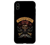 Blackbeard Pirate Captain Skull Caribbean Bones and Saber Coque pour iPhone XS Max