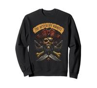 Blackbeard Pirate Captain Skull Caribbean Bones and Saber Sweatshirt