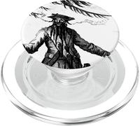 Blackbeard The Pirate Gravure Historique Pirates Art Cool PopSockets PopGrip pour MagSafe