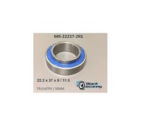 Blackbearing - Roulement à billes MR22237 - 2RS - 22,2 x 37 x 8 / 11,5 mm pour le vélo, cyclisme, VTT, MTB, triathlon - Acier - Argent