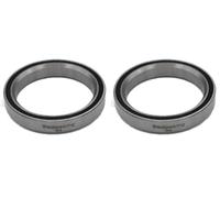 Blackbearing Roulement de Jeu de Direction - D2-40 x 52 x 7 mm 45/45° pour le Vélo, Cyclisme, VTT, MTB, Triathlon - Acier Allié - Argent (Lot de 2)