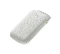 BlackBerry Smartphone Etui pochette en cuir pour BlackBerry 8520/9300/9700/9780 - Blanc