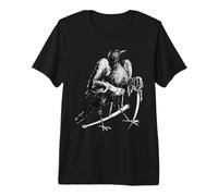 Blackbird Illustration Personnification Dictionnaire Infernal T-Shirt Haut de Gamme