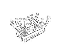 Blackburn Clé à vélo Grid 13 Multi-outil Argent