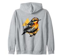 Blackburnian Paruline géométrique Patten Art, Amoureux des Oiseaux Mignons Sweat à Capuche