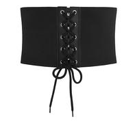 BlackButterfly 5,5 Pouces de Large Dentelle Jusqu'à élastique Ceintur (Noir, L)