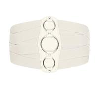 BlackButterfly 7 Pouces de Large Treillis Élastique Ceintur (Beige, L)