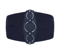 BlackButterfly 7 Pouces de Large Treillis Élastique Ceintur (Bleu nuit, S)