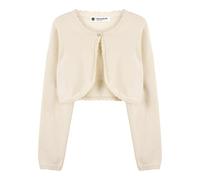 BlackButterfly Boléro Fille Maille Manches Longues, Beige, 11-12 Ans