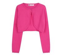 BlackButterfly Boléro Fille Maille Manches Longues, Rose Vif, 9-10 Ans