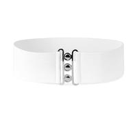 BlackButterfly Ceinture Élastique - 3 Pouces Large (Blanc, XXL)