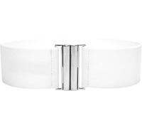 BlackButterfly Classique Emboîtement Large Élastique Sangle Extensible Taille Rétro Ceinture (Blanc, XXL)