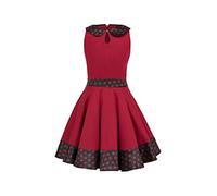 BlackButterfly Enfants Robe Années 50 Vintage à Pois 'Zoey' (Rouge, 9-10 Ans)
