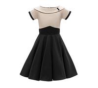 BlackButterfly Enfants Robe Années 50 Vintage Clarity 'Valerie' (Champagne, 13-14 Ans)