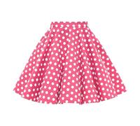 BlackButterfly Enfants Vintage Rockabilly Cercle Complet Années 1950 Jupe de Fille (Rose - Pois, 3-4 Ans)