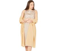 BlackButterfly Etole Châle Wrap En Mousseline De Soie Pour Mariage, Bal De Promo, Soirée (Or, Taille unique)