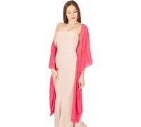 BlackButterfly Etole Châle Wrap En Mousseline De Soie Pour Mariage, Bal De Promo, Soirée (Rose Vif, Taille unique)