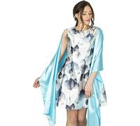 BlackButterfly Etole Châle Wrap en satin pour mariage, bal de promo, soirée (Turquoise, Taille unique)