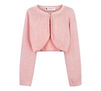 BlackButterfly Filles Manche Longue Boléro Scintillante Enfants Cardigan (Rose Clair, 11-12 Ans)