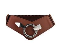 BlackButterfly Large Elastique Taille Ceinture Mode Vintage Robe Cosplay Serre-taille Ceinture (Marron foncé, XL)