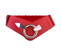 BlackButterfly Large Elastique Taille Ceinture Mode Vintage Robe Cosplay Serre-taille Ceinture (Rouge, M)