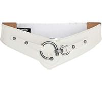 BlackButterfly Vintage Réglable Boucle Élastique Taille Ceinture (Blanc, S)