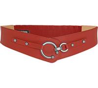 BlackButterfly Vintage Réglable Boucle Élastique Taille Ceinture (Rouge, M)