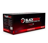 BLACKCOCO's - 20 kg de Charbon de Shisha de qualité supérieure Charbon de Noix de Coco Naturel et Barbecue - Briquettes de Charbon de Noix de Coco de qualité supérieure pour narguilé et Barbecue