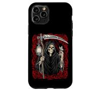 Blackcraft Vintage Death the Grim Reaper Moth Tarot Card Coque pour iPhone 11 Pro