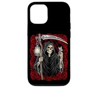 Blackcraft Vintage Death the Grim Reaper Moth Tarot Card Coque pour iPhone 12/12 Pro
