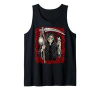 Blackcraft Vintage Death the Grim Reaper Moth Tarot Card Débardeur