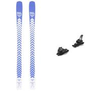 Blackcrows - Packs (skis + fix) - Skis all-mountain - Pack Octo Birdie 2026 pour Femme en Bois - Bleu Bleu 155 cm,173 cm