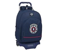 Sac à dos scolaire à roulettes BlackFit8 bleu marine 32 x 42 x 15 cm