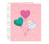 Blackfit8 - Classeur Folio 4 anneaux, idéal pour les enfants de différents âges, confortable et polyvalent, qualité et résistance, 27 x 6 x 33 cm, couleur rose, rose, Estándar, décontracté