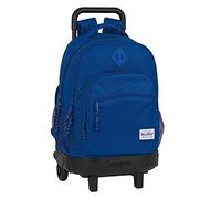 Safta Big Compact Detachable 33l Wheeled Backpack Bleu