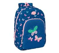 BLACKFIT8 Papillons - Sac à dos d'école, adaptable au chariot, idéal pour les enfants de différents âges, confortable et polyvalent, qualité et résistance