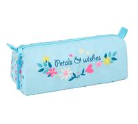 BLACKFIT8 PÉTALOS - Trousse avec fermeture éclair et compartiment, trousse pour enfant, idéale pour les enfants d'âge scolaire, confortable et polyvalente, qualité et résistance, 21 x 7 x 8 cm